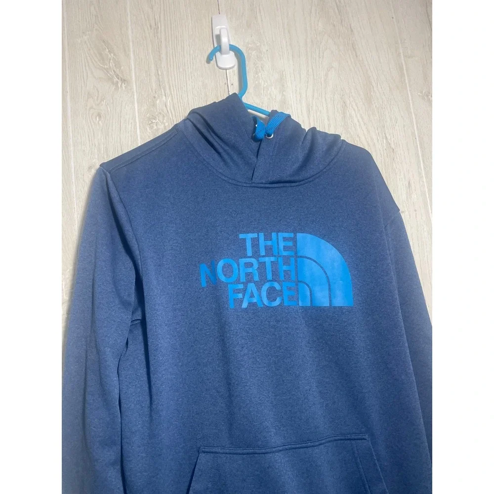 THE NORTH FACE blue cotton blend Hoodie Sweatshirt Men's L